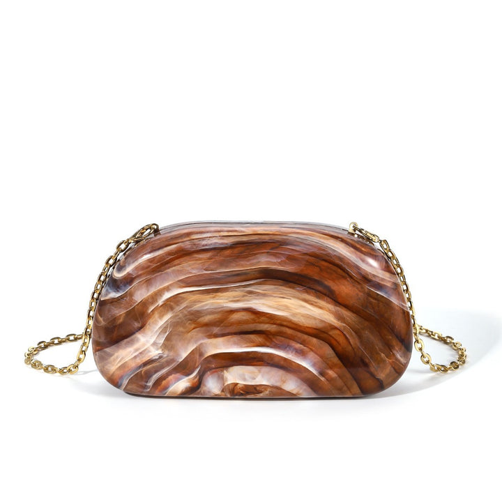 Sculptural Acrylic Evening Clutch