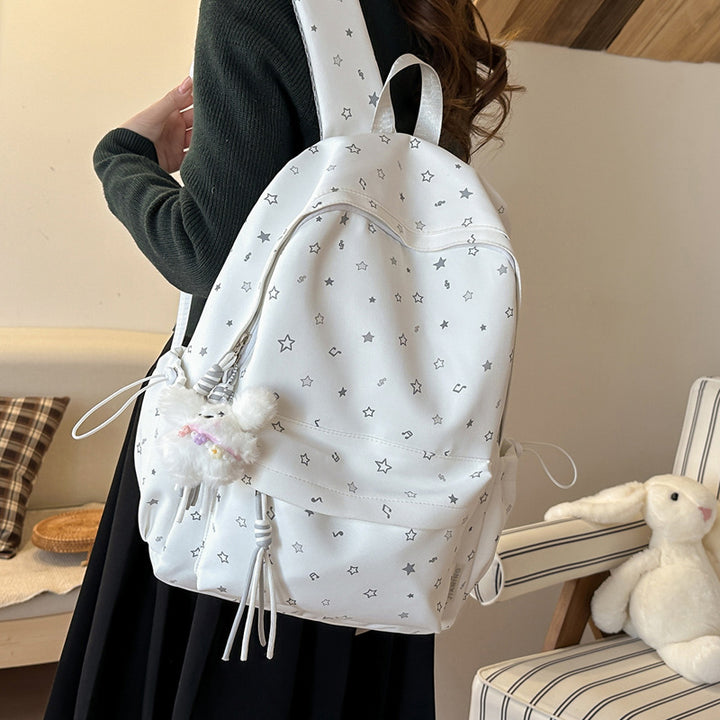 Fashionable backpack with colorful star pattern Stornfield