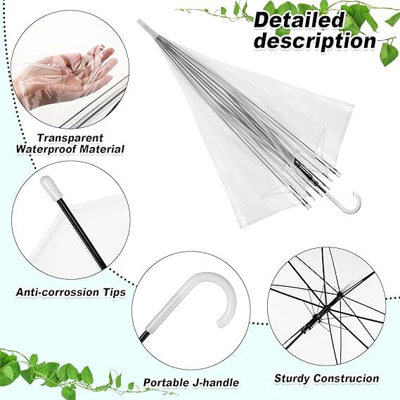 Ladies Transparent Umbrella with Elegant Design Stornfield