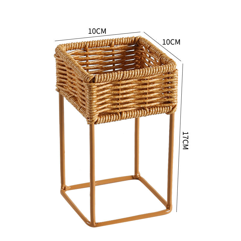 Stylish Woven Plant Holder with Stand Stornfield