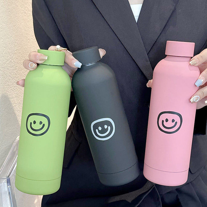 Women's Insulated Water Bottle with Fun Emoji Design Stornfield