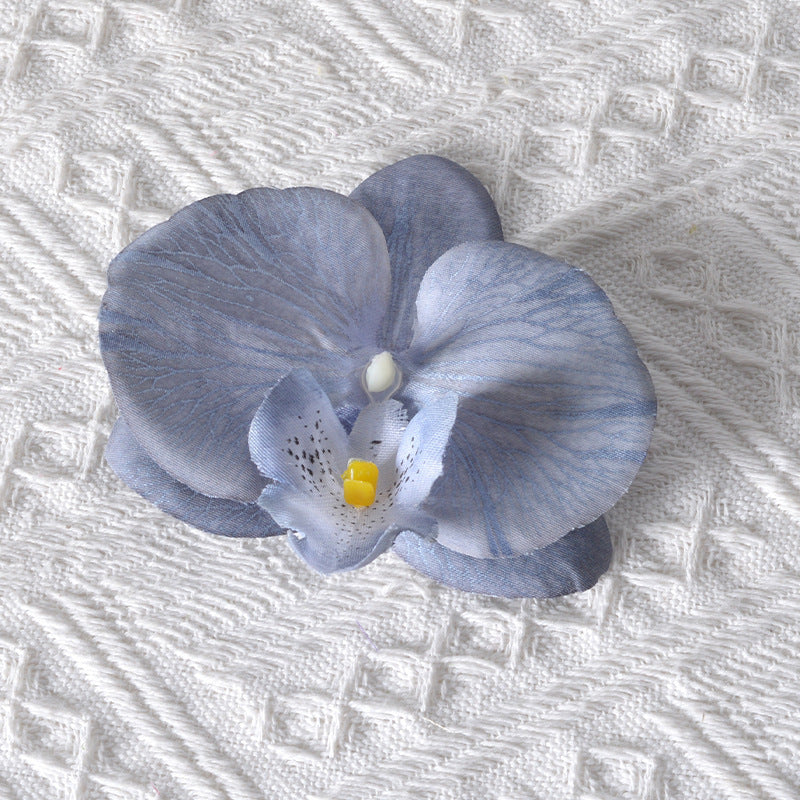 Elegant Silk Orchid Hair Accessory
