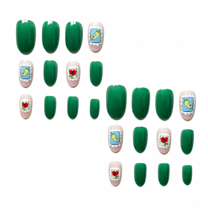 Playful Stamp-Inspired Nail Art Set