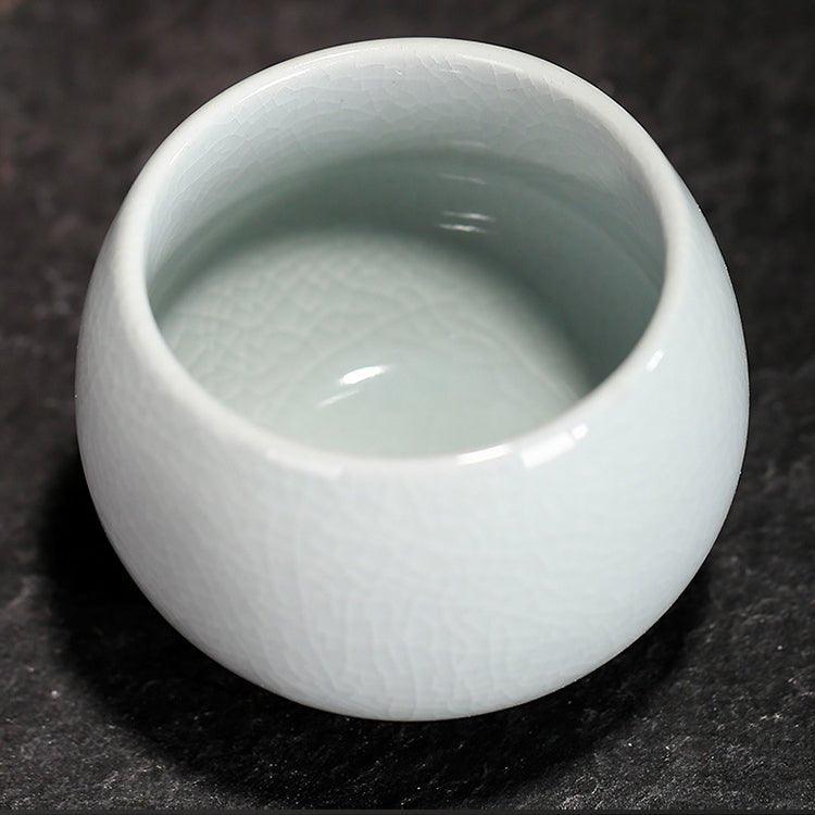 Oriental Handcrafted Ceramic Rounded Tea Cup Set | Stornfield