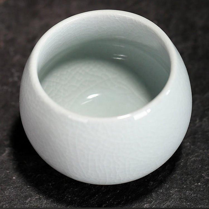 Oriental Handcrafted Ceramic Rounded Tea Cup Set | Stornfield