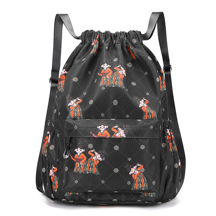 Fun Cartoon Print Drawstring Backpack Stornfield