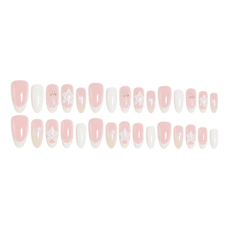 Artful Nail Tips in Maritime Design Stornfield