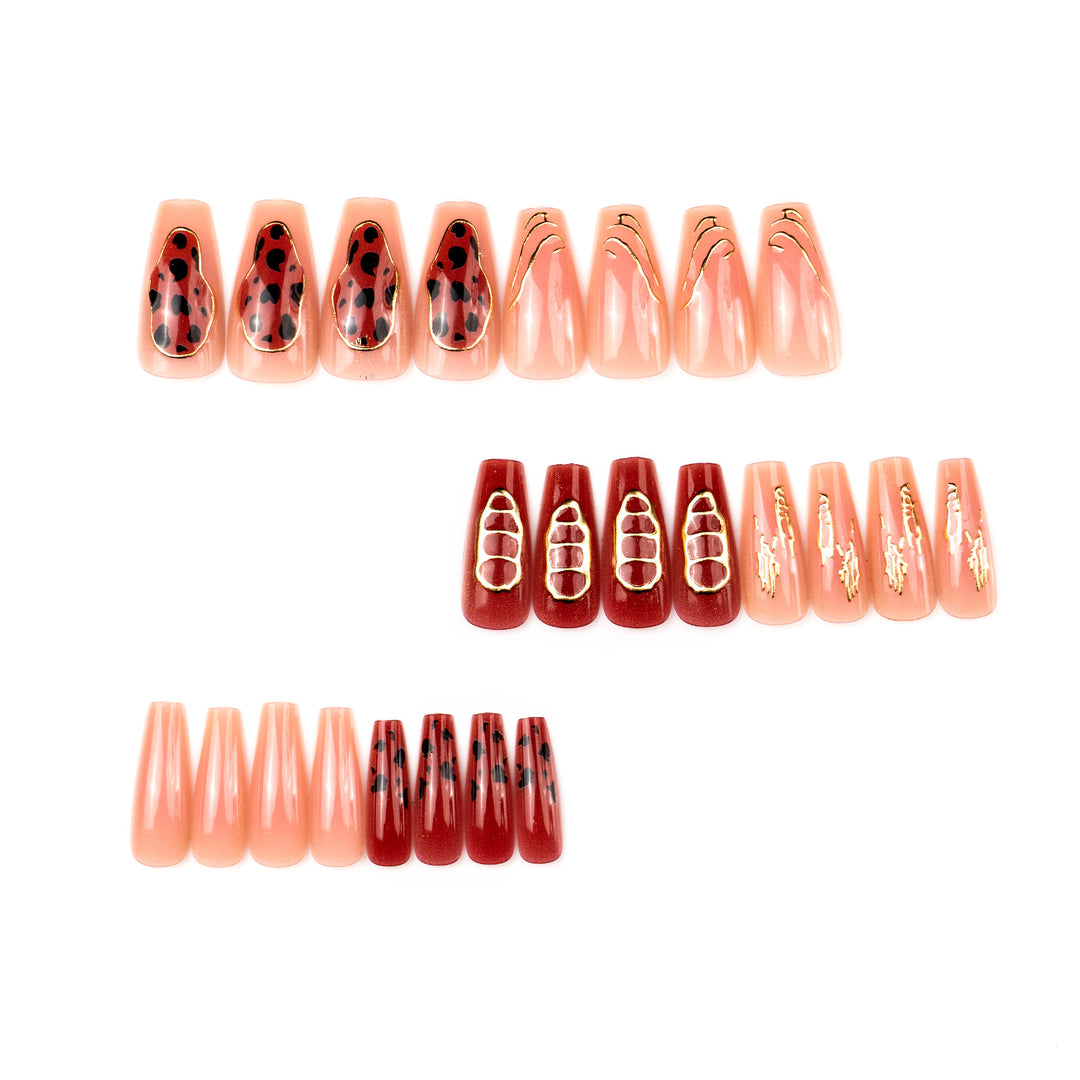 Luxury Decorative Press-On Nail Set