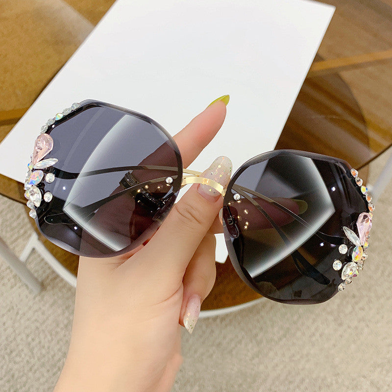 Women's Oversized Sunglasses with Decorative Stones Stornfield