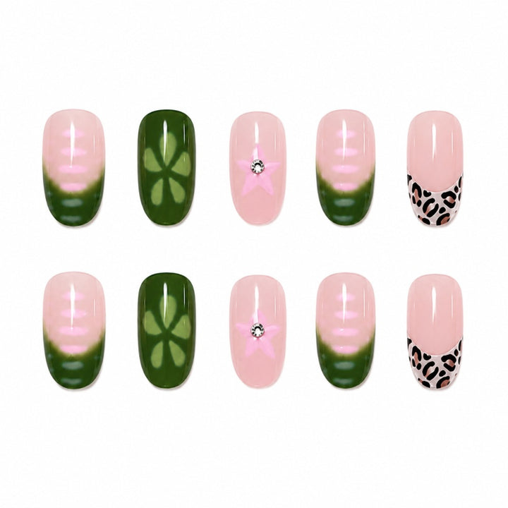 Artificial nails with modern geometric designs Stornfield