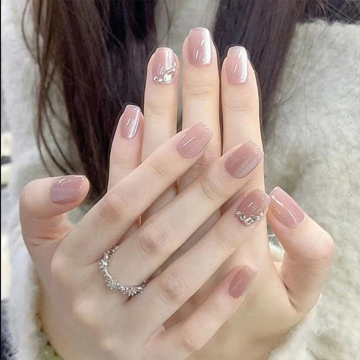 Glittering artificial nail tips with elegant details Stornfield