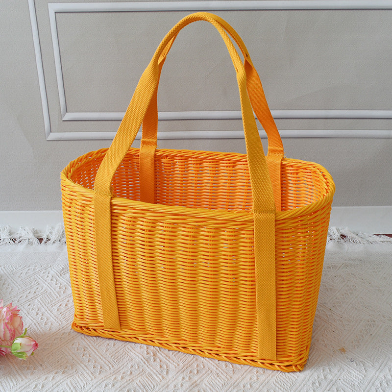 Stylish Woven Market Tote Stornfield
