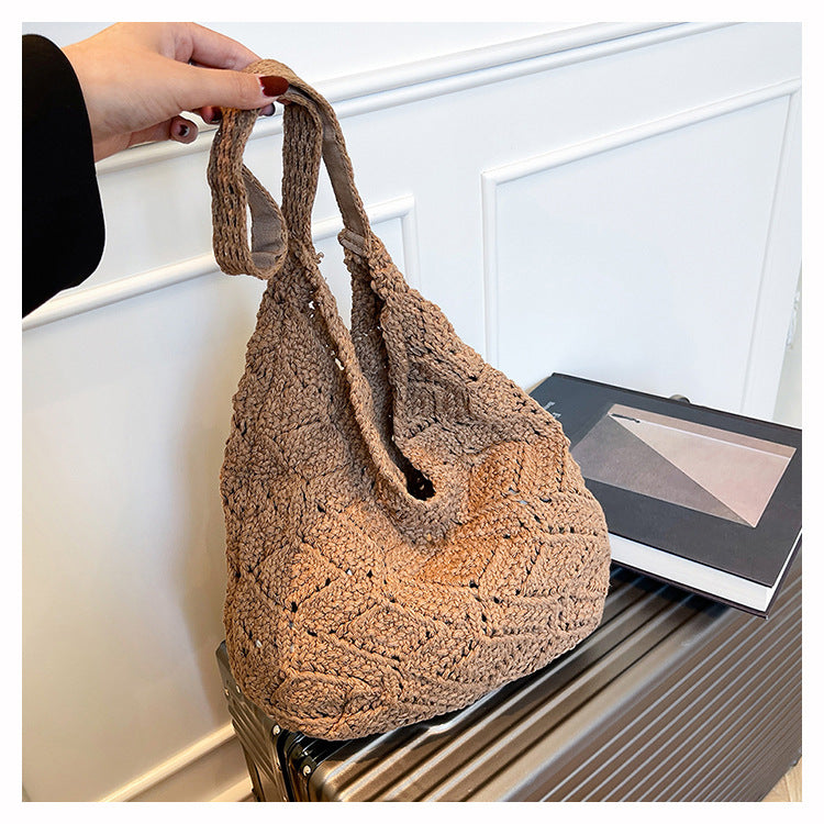 Floral Embellished Crochet Shoulder Bag Stornfield