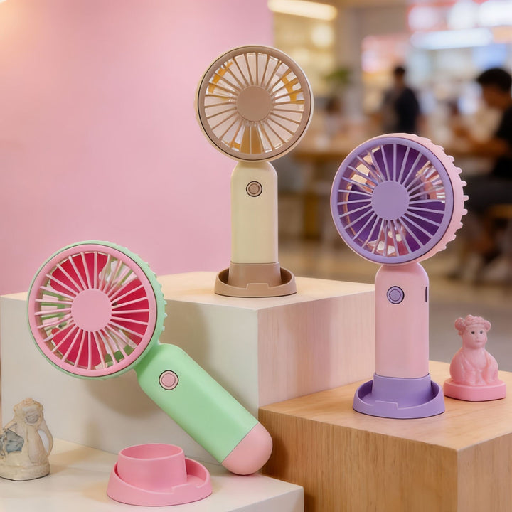 Ladies portable battery-operated hand fan Stornfield