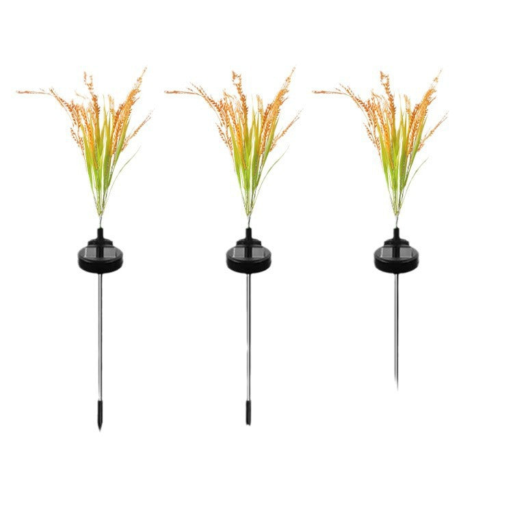 Solar LED Ornamental Ricegrass Garden Stake Lights With Micro-LED String And Ground Spike Stornfield