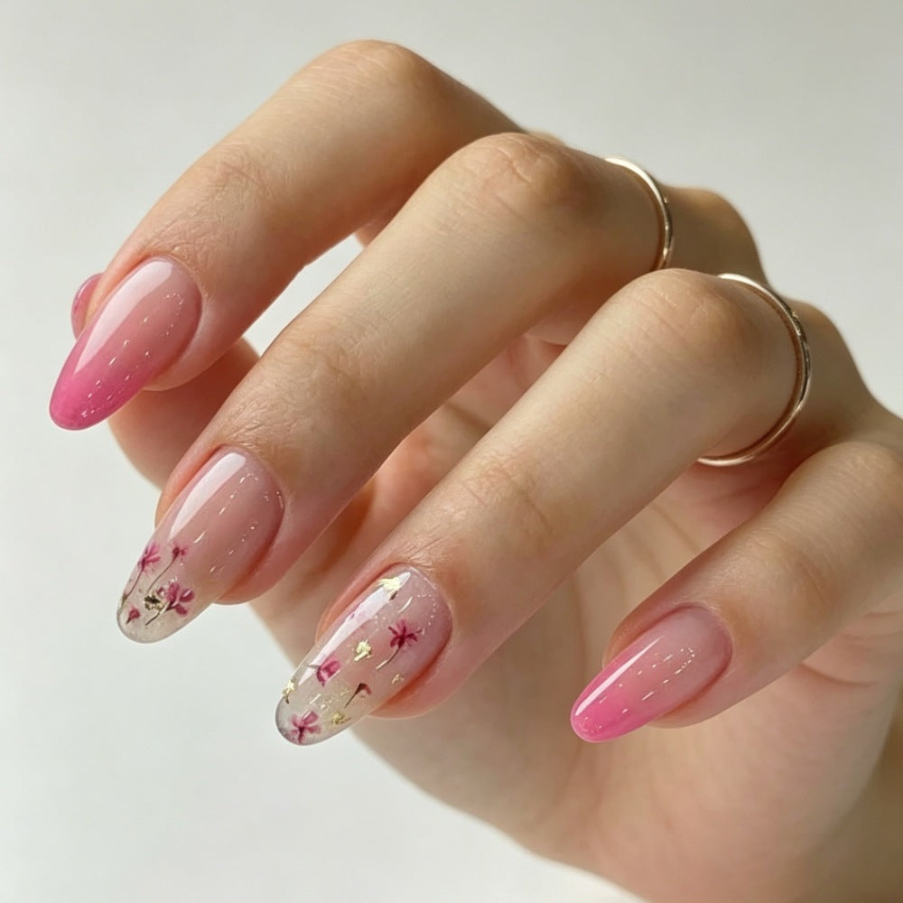 Floral Ombre Press-On Nails Set Stornfield