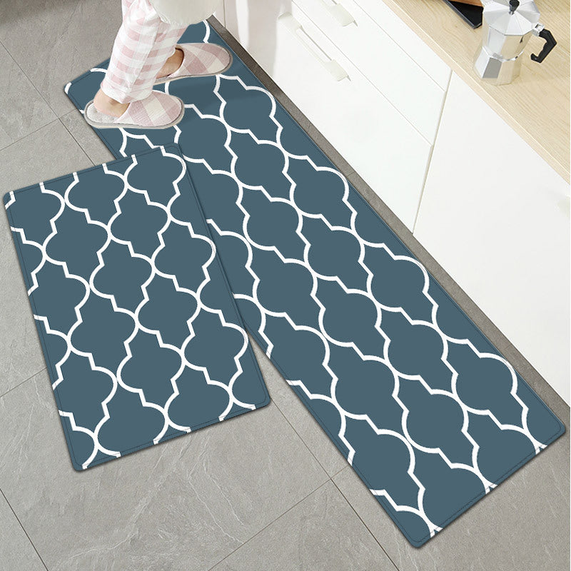 Elegant Textured Kitchen Mat Set Stornfield