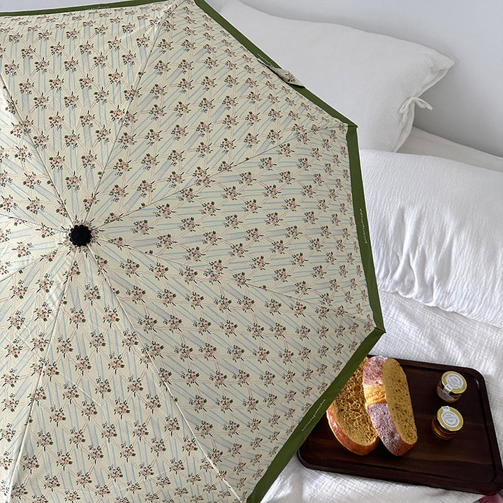 Ladies elegant folding umbrella with floral design Stornfield