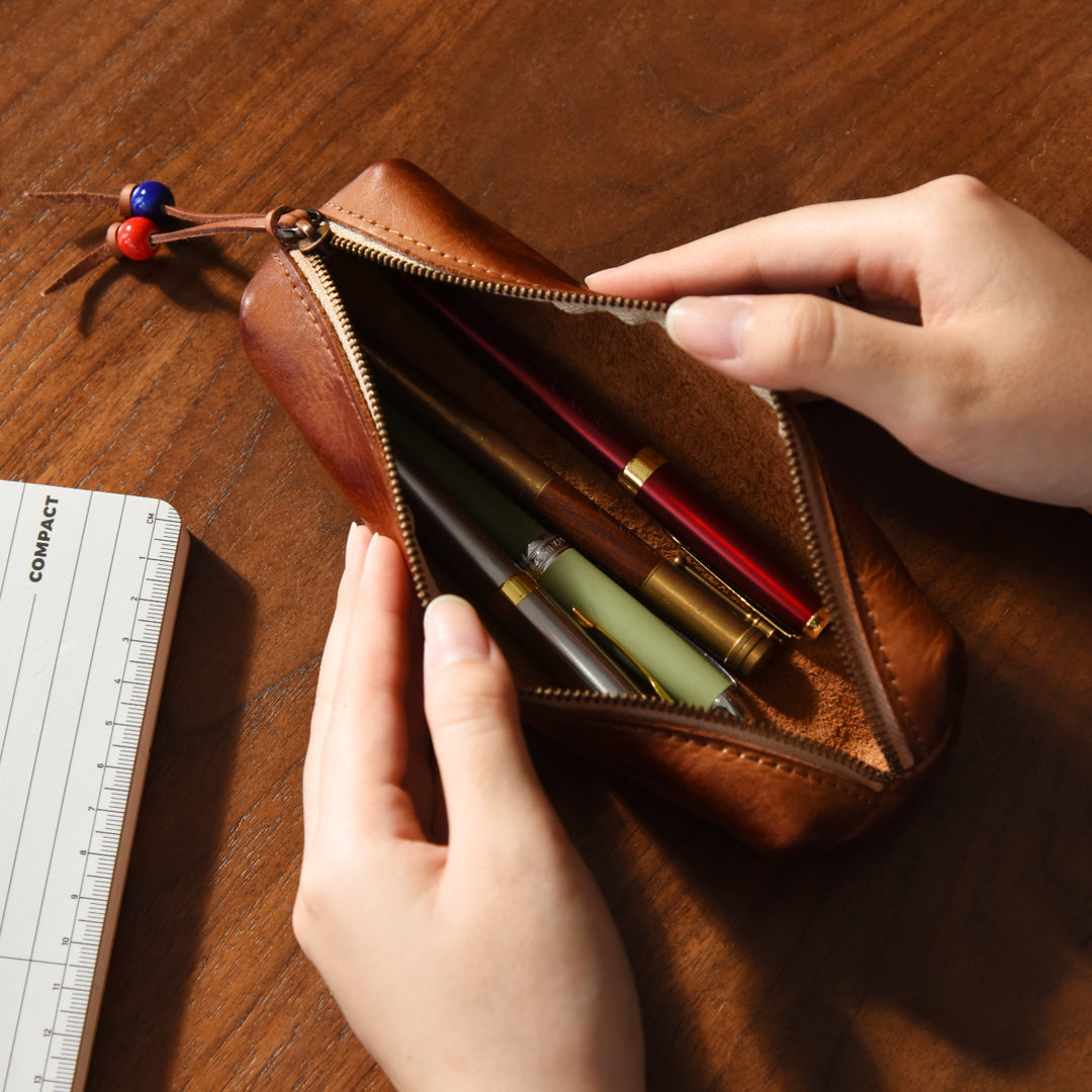 Premium Leather Pencil Case