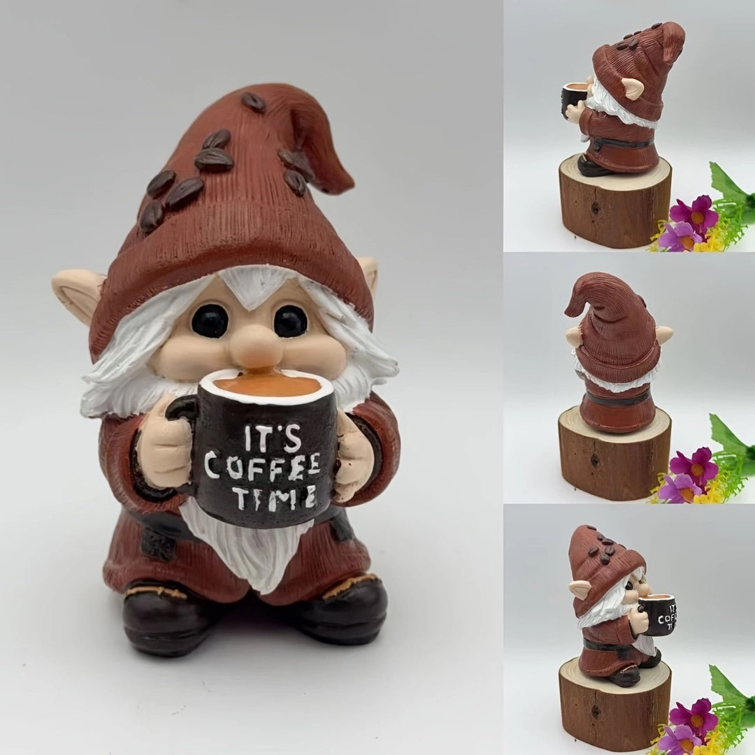 Decorative Coffee Drinking Christmas Figure Stornfield