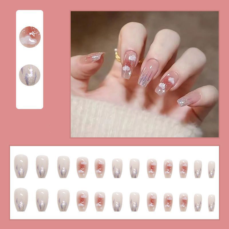 Premium Decorative Spring-Inspired Press-On Nail Set Stornfield