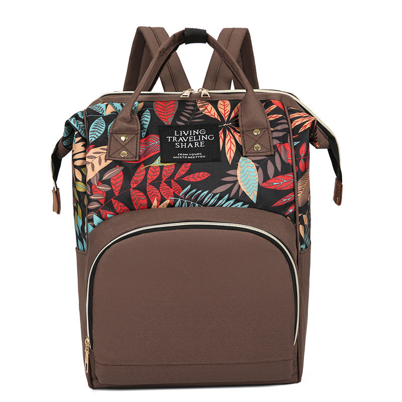 Floral Print Multi-Functional Backpack Stornfield