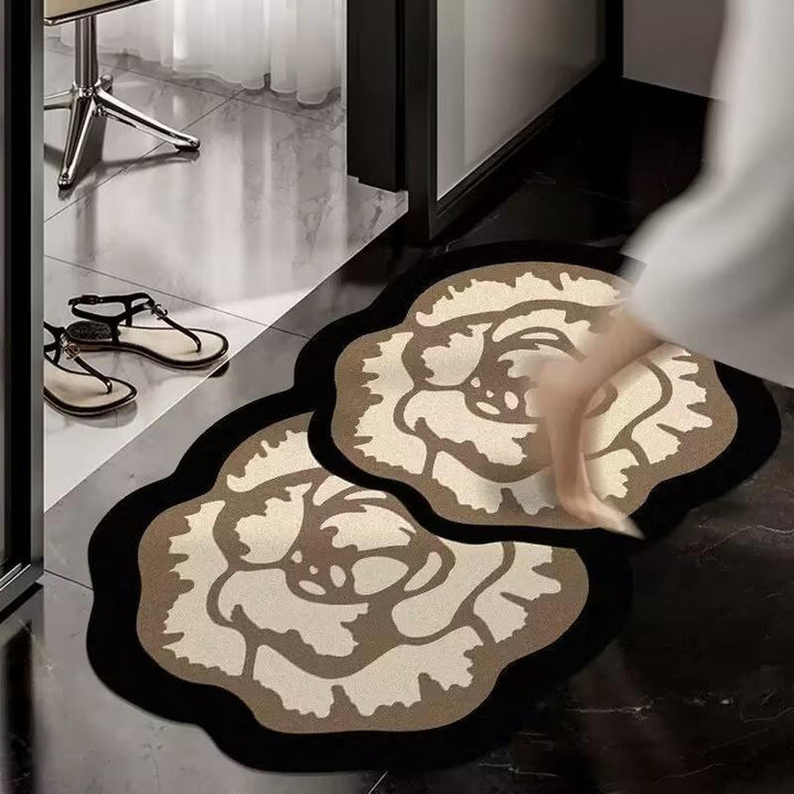 Floral Shaped Area Rug