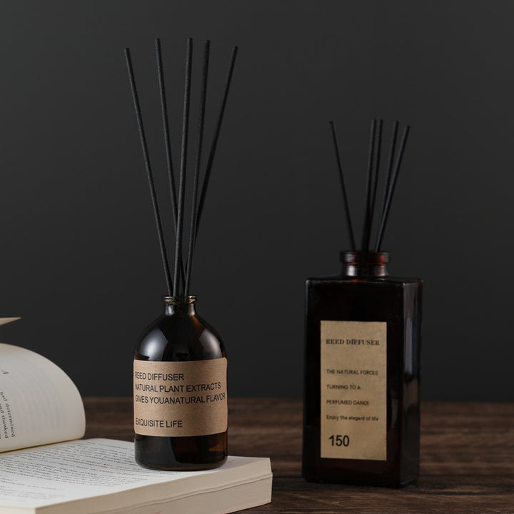 Reed Diffuser Glass Bottle Home Fragrance Set with Natural Plant Extracts