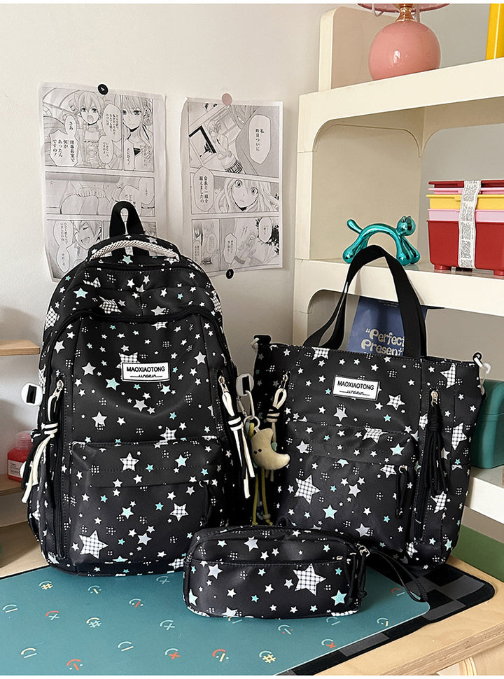 Starry Pattern School Backpack Set Stornfield