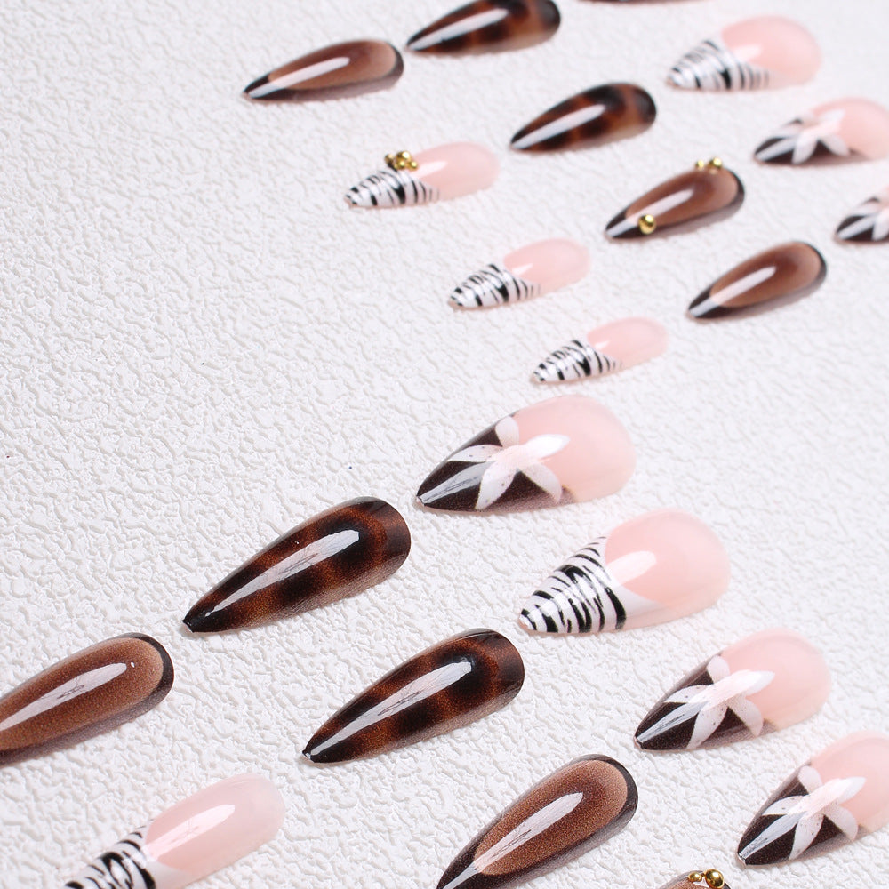 Artistic Stiletto Press-On Nails Stornfield