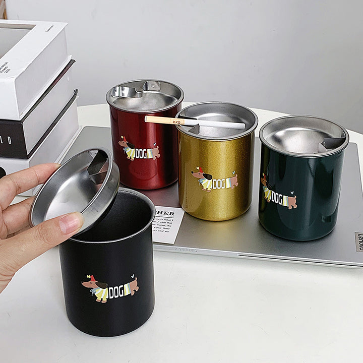 Thermal mug with funny dog breakfast design Stornfield