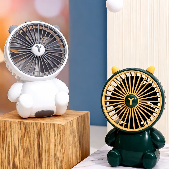 Women's portable USB mini handheld fan with animal design Stornfield