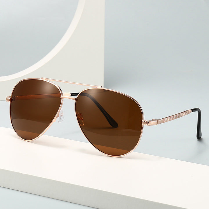 Men's elegant retro pilot sunglasses Stornfield