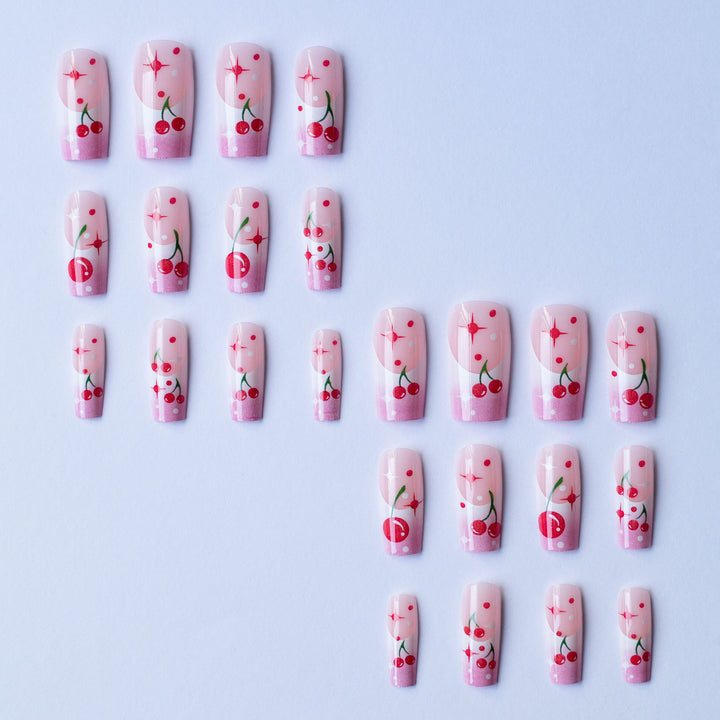 Artistic Cherry Blossom Nail Art