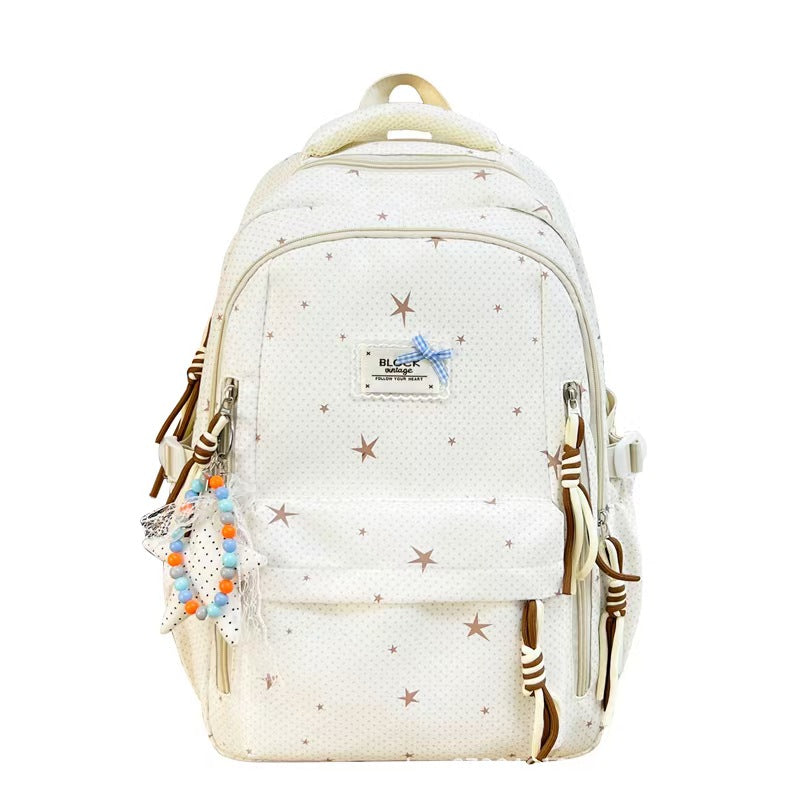 Star-Embellished Multi-Pocket Backpack Stornfield