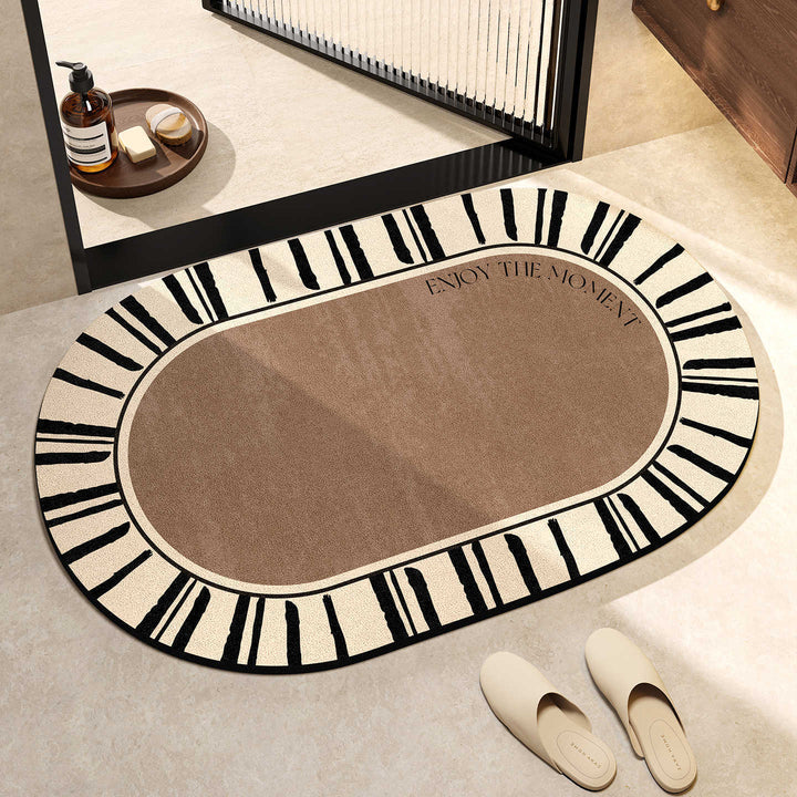 Elegant Oval Floor Mat Stornfield