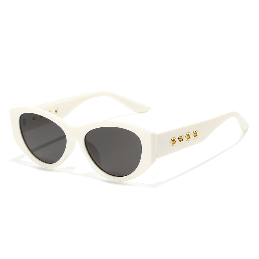 Cat-Eye Sunglasses with Decorative Gold Accents Stornfield