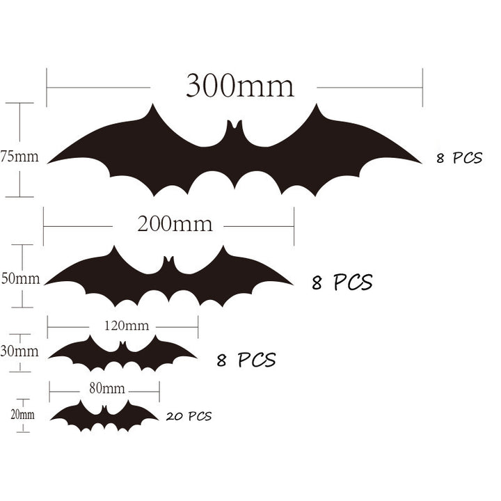 Decorative Bat Wall Art Set Stornfield