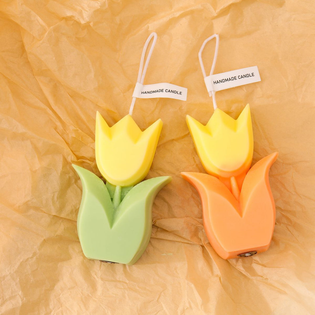 Tulip-Shaped Scented Decorative Soy Petal Candle