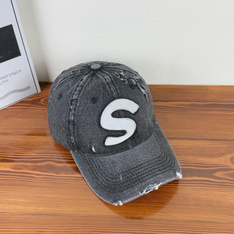 Women's Distressed Graphic Logo Baseball Cap Stornfield
