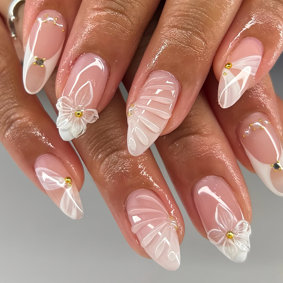 Decorative Floral Press-On Nail Extensions Stornfield 1787913948