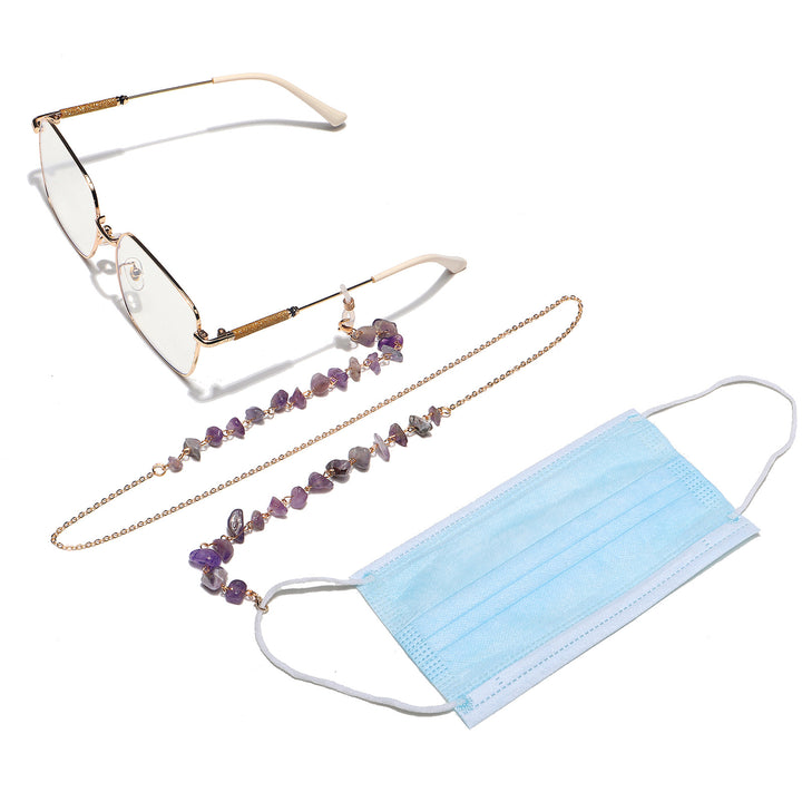 Natural Amethyst Crystal Eyewear Chain Stornfield