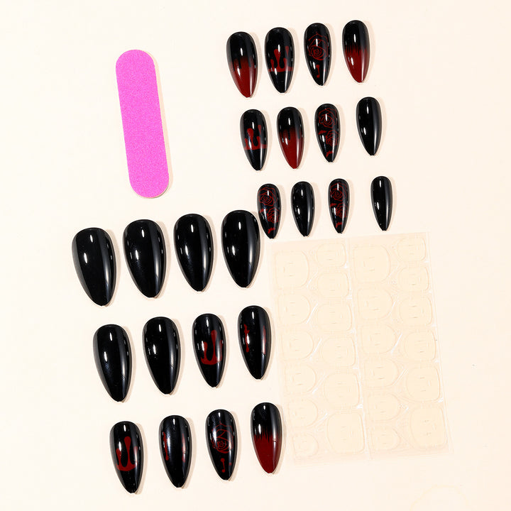 Gothic Horror Themed Nail Art Extensions Stornfield