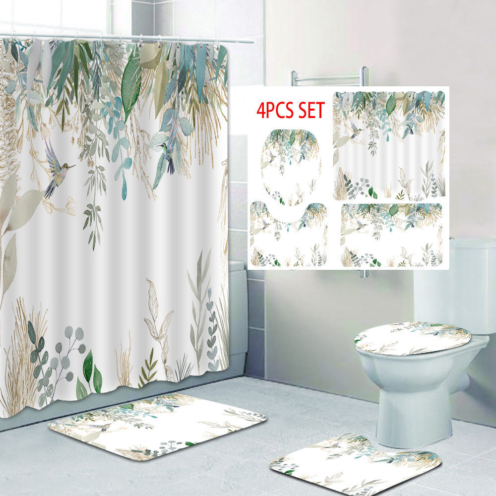 Floral Lavender Pattern Shower Curtain Stornfield