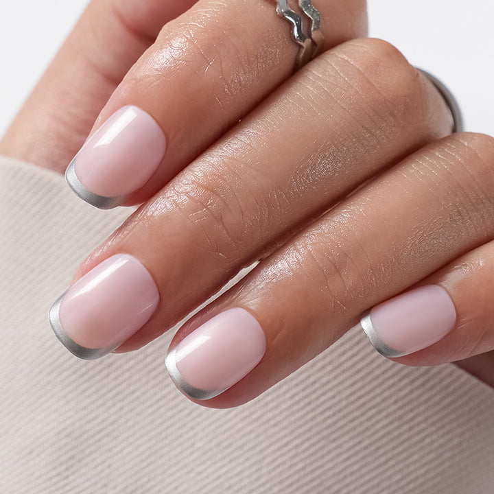Artificial Nails in Natural French Tip Design Stornfield