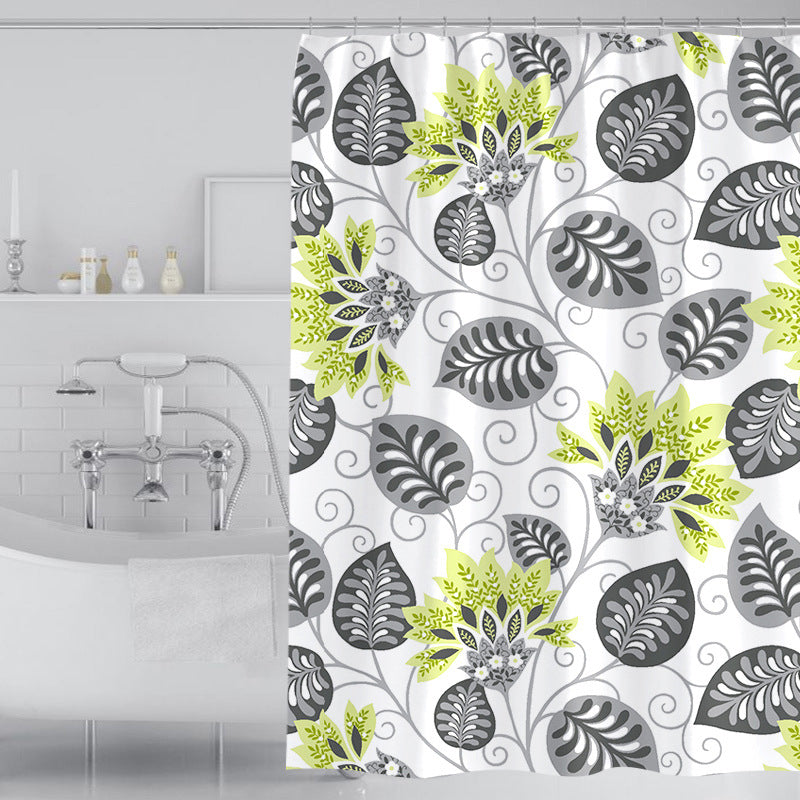 Women's Elegant Floral Shower Curtain Stornfield