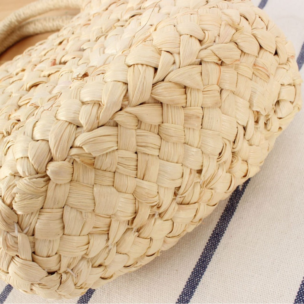 Braided Bast Tote Bag with Unusual Design Stornfield