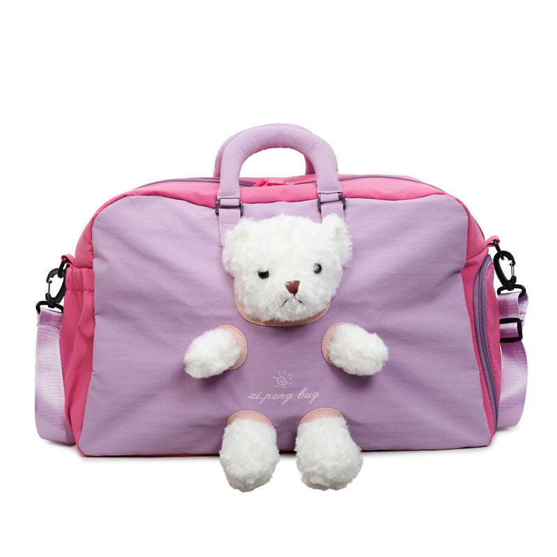 Travel bag with cute plush bear Stornfield