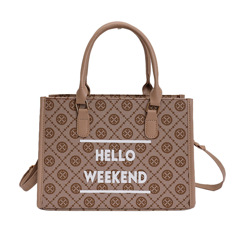 WoStylish Canvas Weekend Tote Bag Stornfield