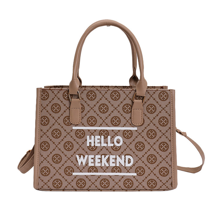WoStylish Canvas Weekend Tote Bag Stornfield